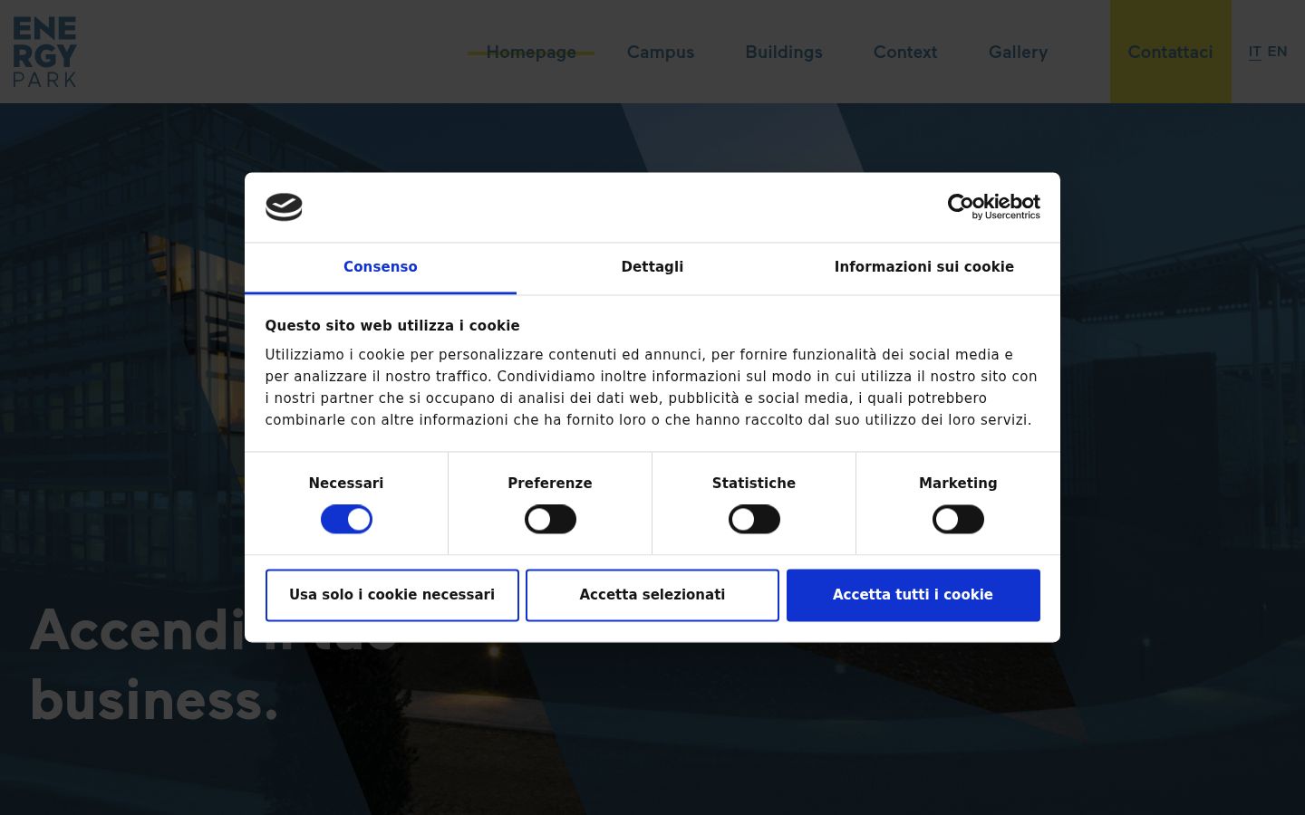 Screenshot tal-banner tal-kunsens muri qabel kwalunkwe interazzjoni