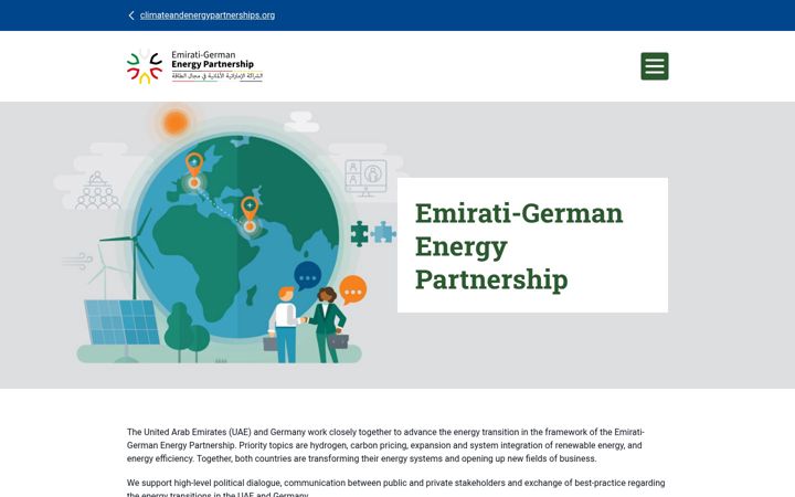 Snimka zaslona za energypartnership-uae.org
