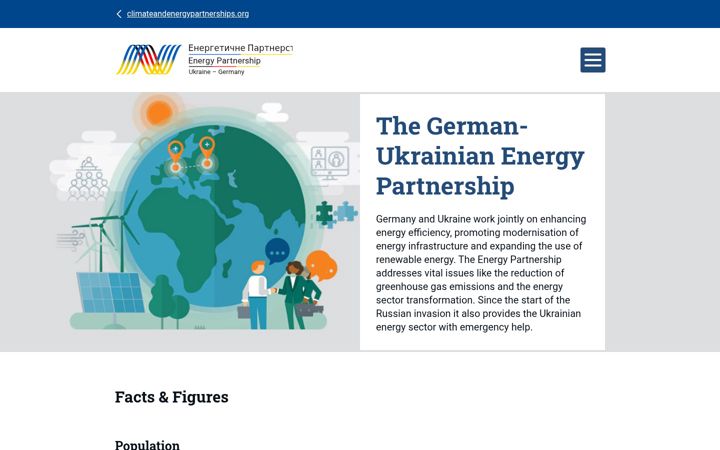 Snimka zaslona za energypartnership-ukraine.org