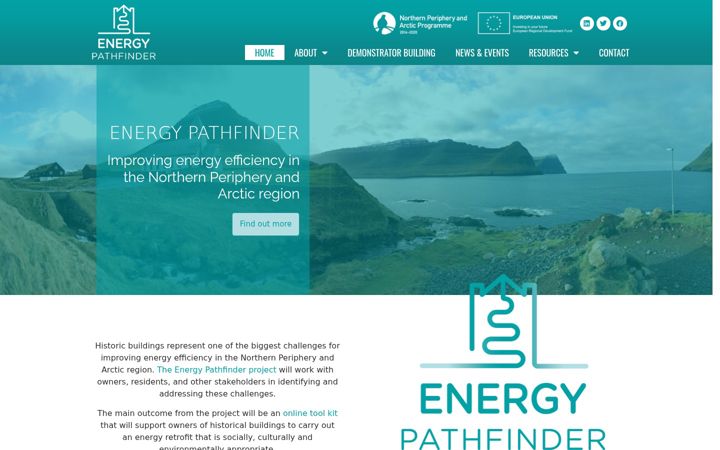 Captura de pantalla de energypathfinder.eu