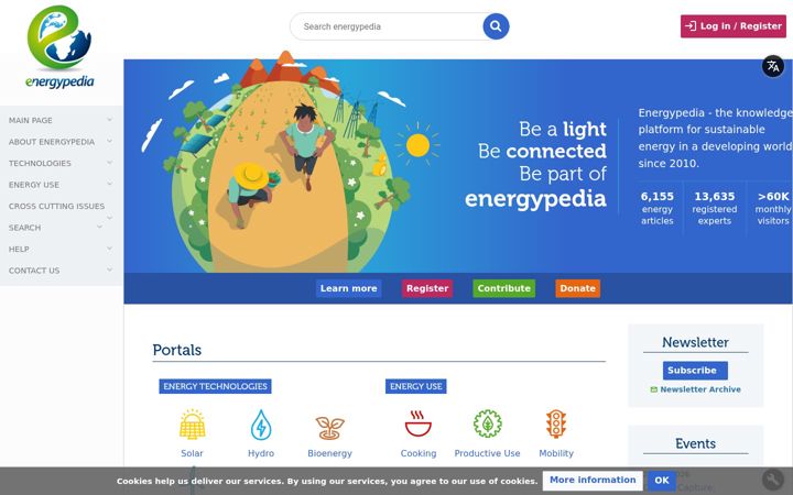 Screenshot of energypedia.info