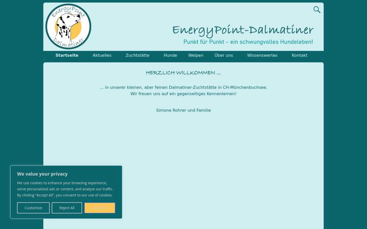 Capture d'écran de energypoint-dalmatiner.ch