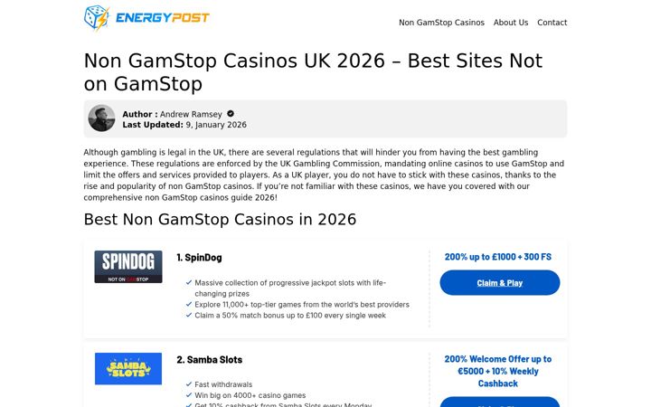 Screenshot of energypost.eu