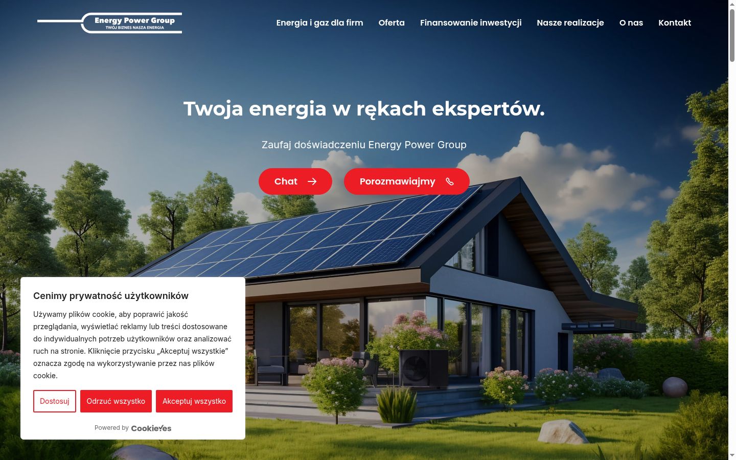 Screenshot tal-banner tal-kunsens muri qabel kwalunkwe interazzjoni