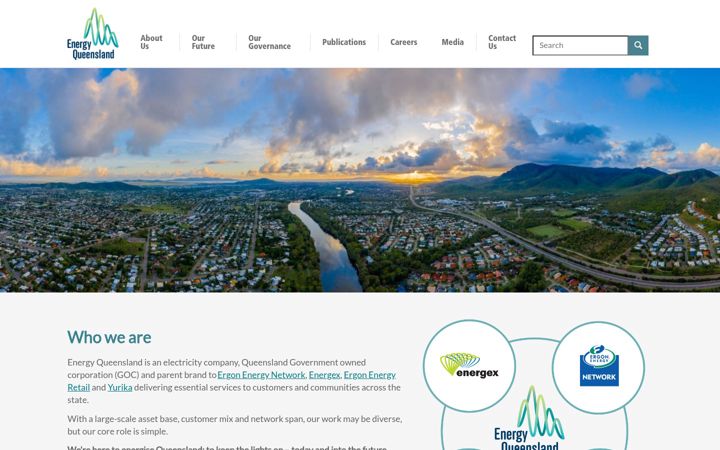 Screenshot of energyq.com.au