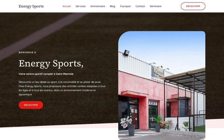 Screenshot of energysports51.fr
