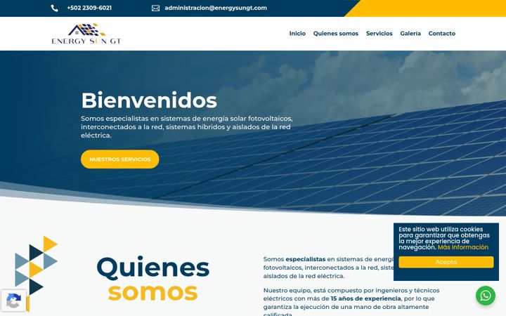 Screenshot of energysungt.com