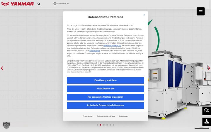 Screenshot of energysystem-yanmar.com