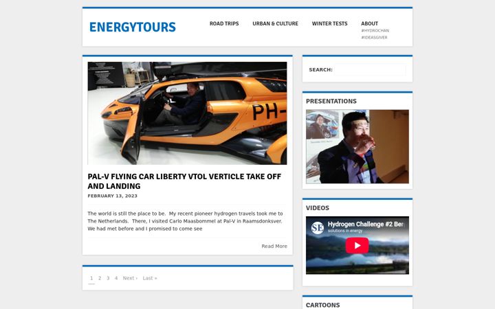 Captura de pantalla de energytours.eu