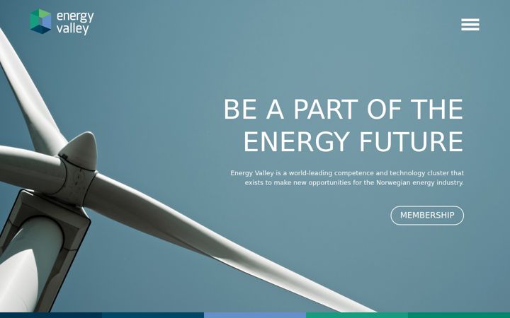 Captură de ecran a energyvalley.no