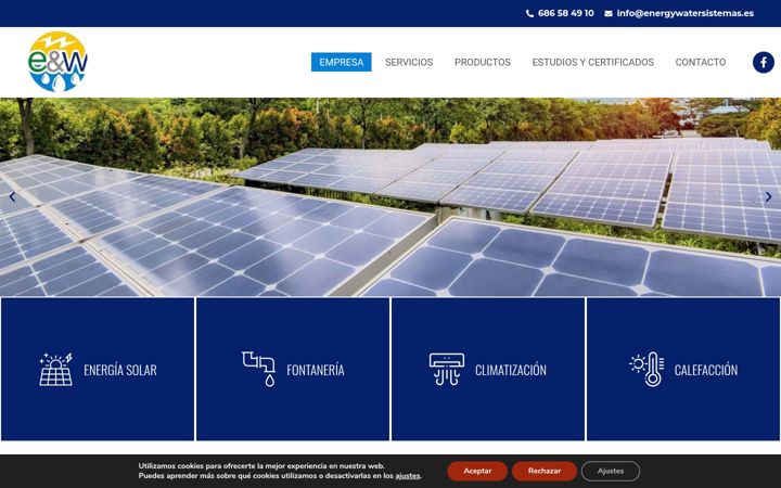 Ekrānuzņēmums no energywatersistemas.es