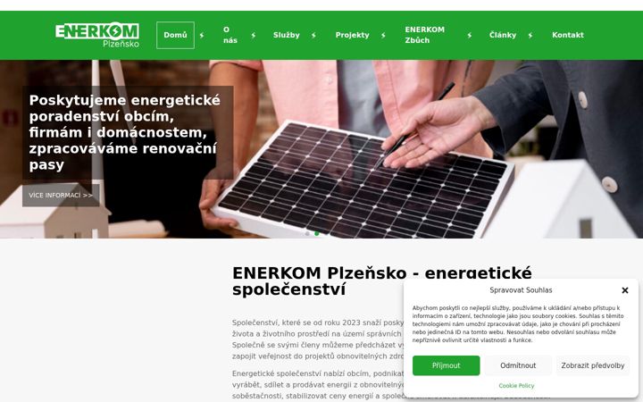 Captura de ecrã de enerkom-plzensko.cz