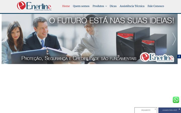 Screenshot von enerline.com.br