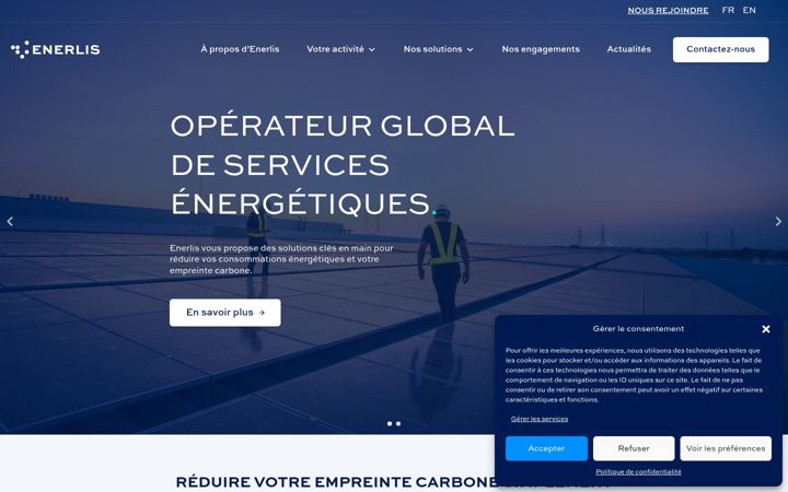 Screenshot of enerlis.fr