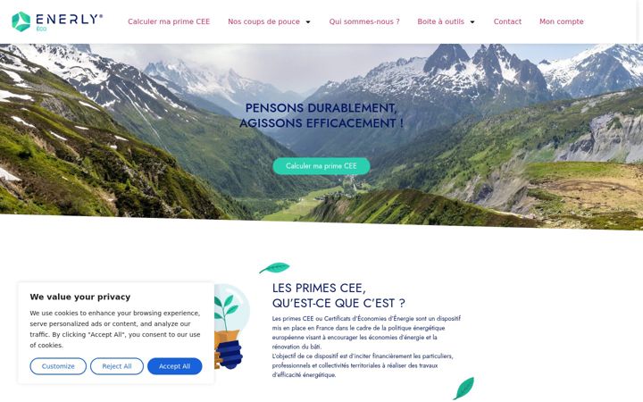 Screenshot of enerlyeco.fr