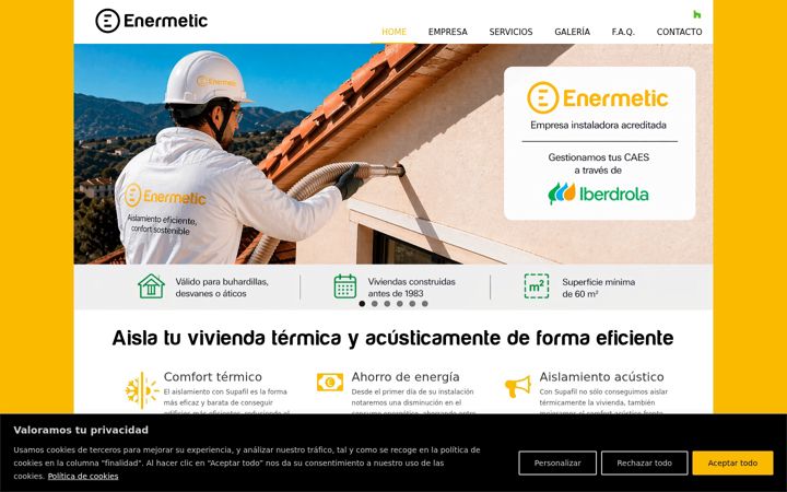 Ekrānuzņēmums no enermetic.es