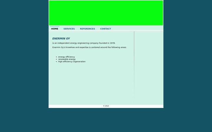 Screenshot di enermin.net