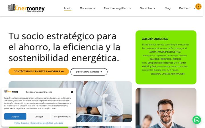 Екранна снимка на enermoney.es
