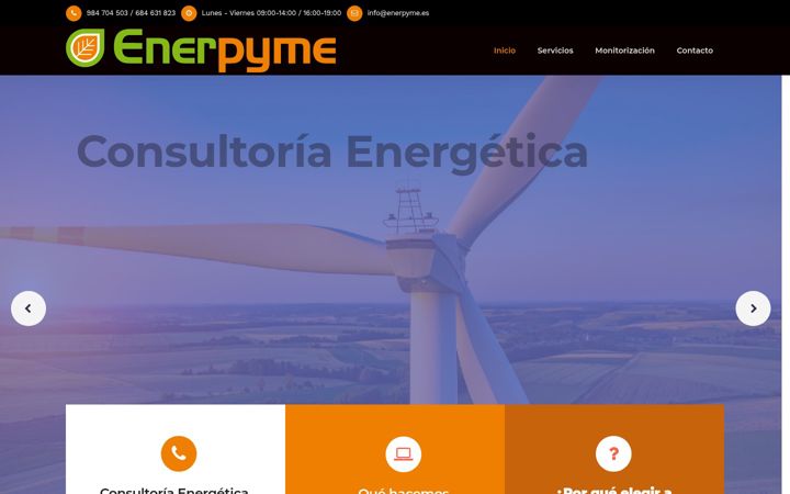 Екранна снимка на enerpyme.es