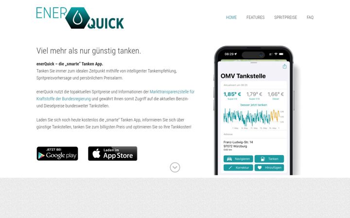 Screenshot of enerquick.info