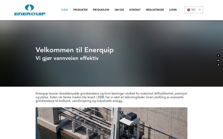 Screenshot di enerquip.no