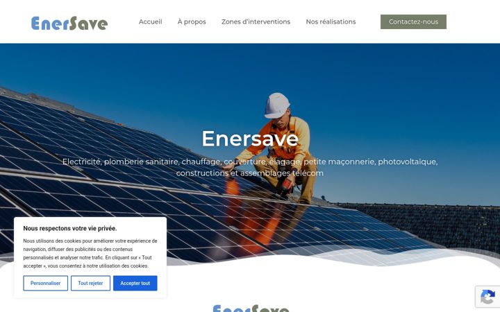 Screenshot of enersave.fr