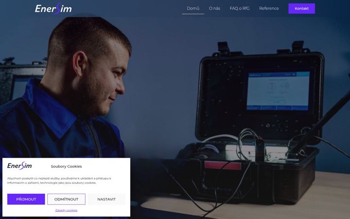 Screenshot of enersim.cz