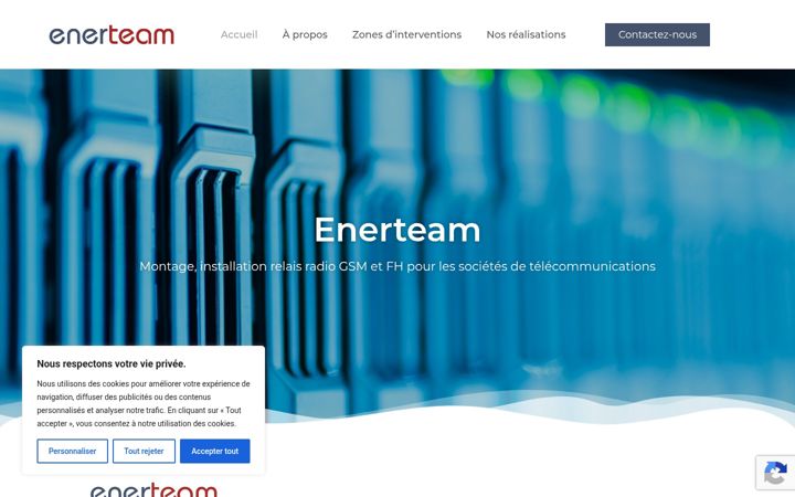 Screenshot of enerteam.fr