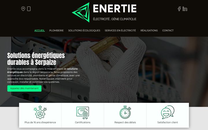 Screenshot of enertie.fr