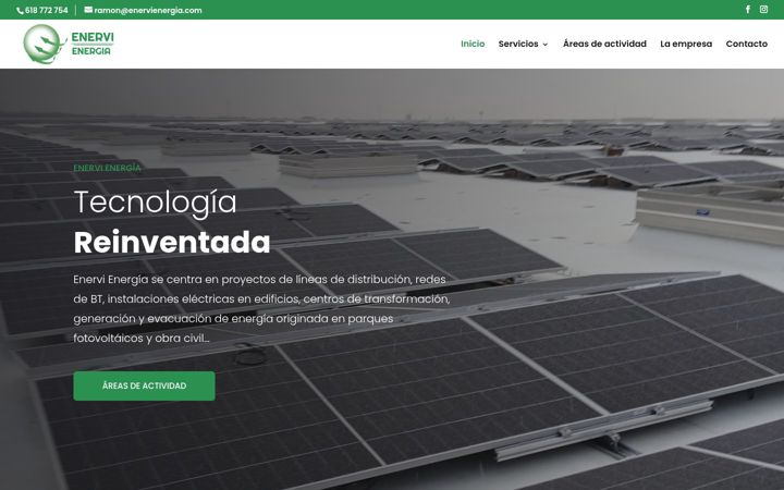 Screenshot of enervienergia.com