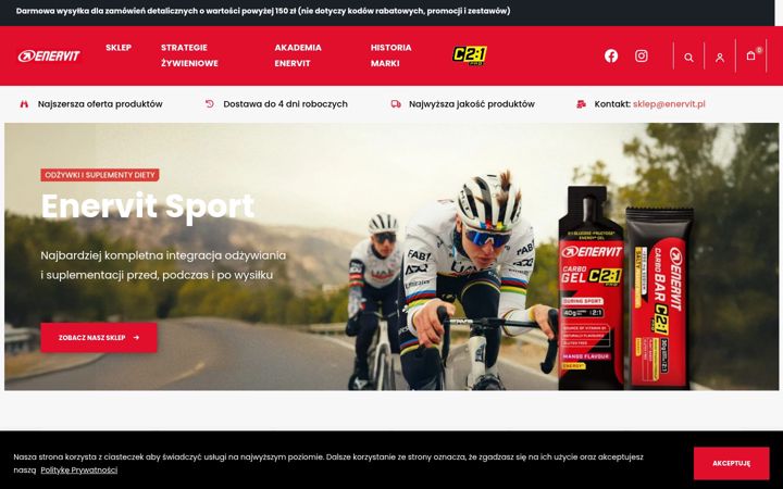 Kuvakaappaus sivustosta enervit.pl