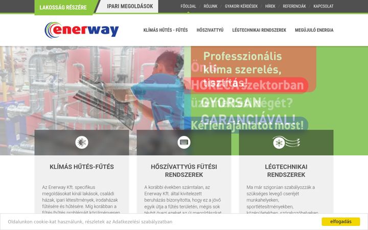 Screenshot of enerway.hu