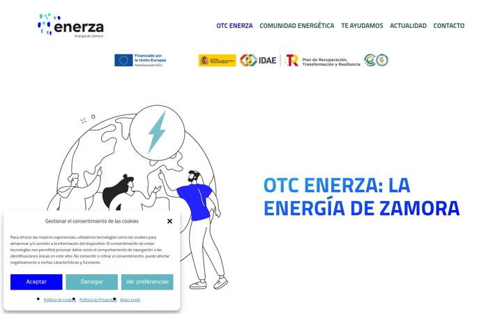 Екранна снимка на enerza.es