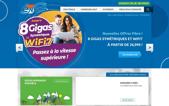 Screenshot of enes.fr