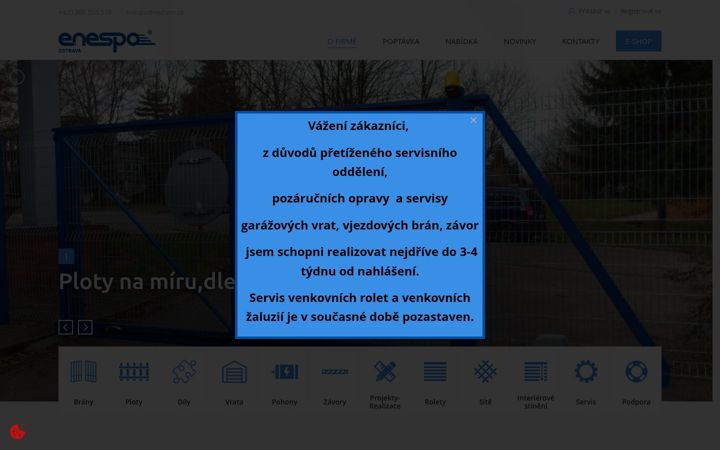 Screenshot of enespo.cz