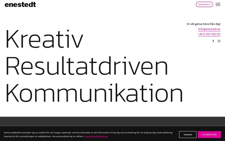 Screenshot von enestedt.se