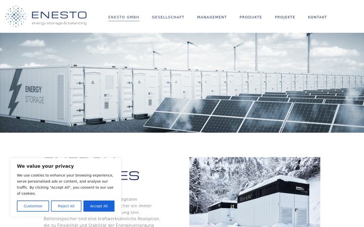 Screenshot of enesto.com
