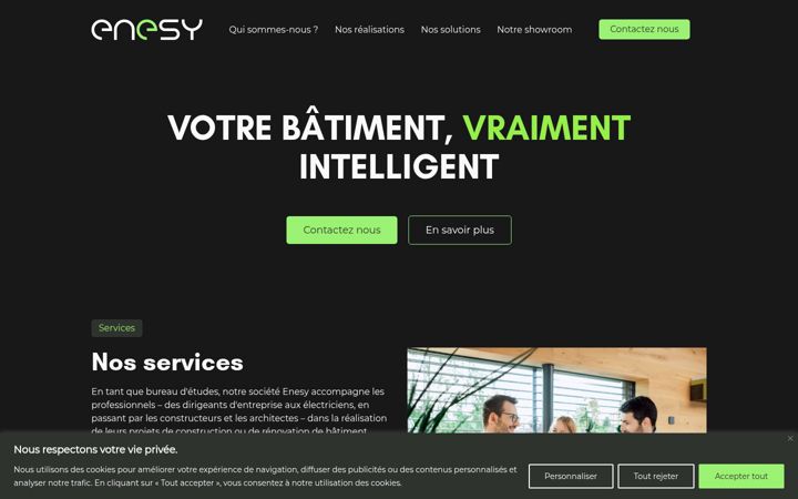 Screenshot of enesy.fr