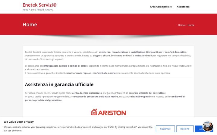 Screenshot of enetekservizi.com