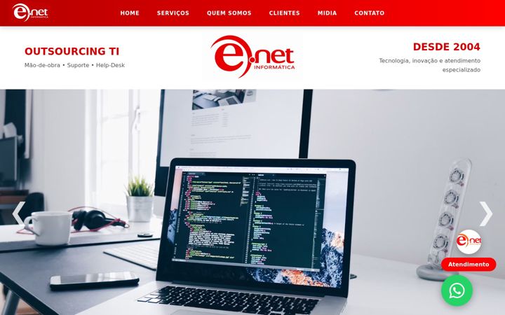 Screenshot von enetinformatica.com.br