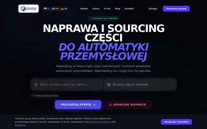 Screenshot of enetiv.com