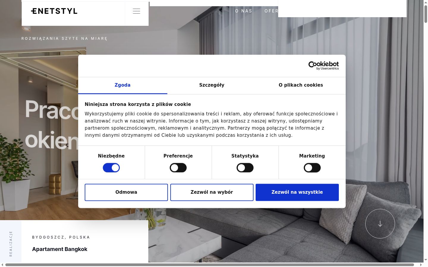 Snímek obrazovky baneru souhlasu zobrazeného před jakoukoli interakcí