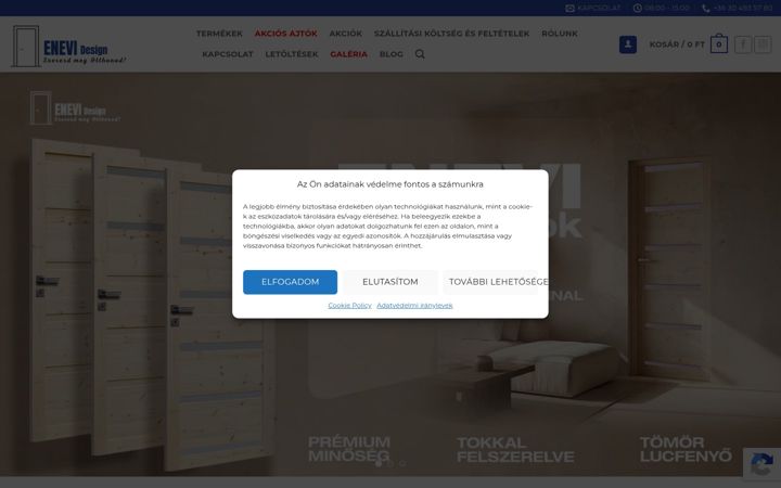 Snímek obrazovky enevidesign.hu