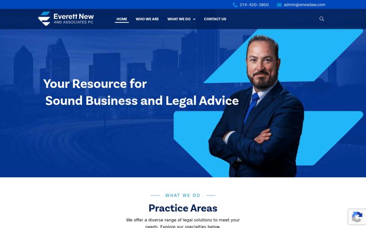 Screenshot of enewlaw.com