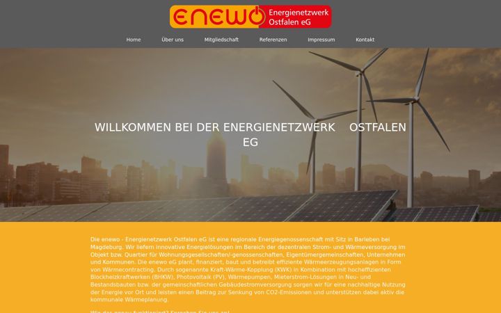 Screenshot di enewo.net
