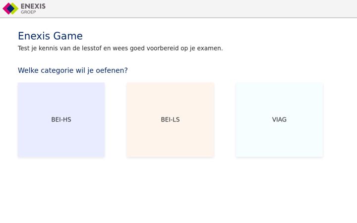 Screenshot του enexisgame.nl