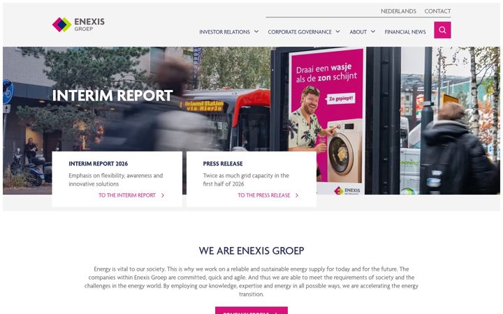 Screenshot of enexisgroep.com