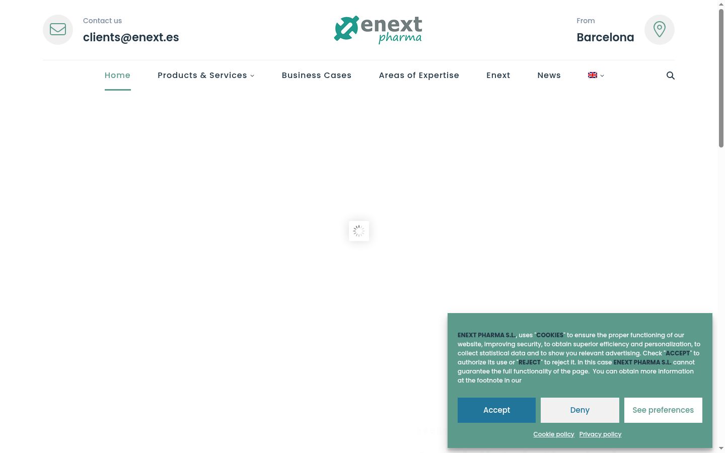 Capture d'écran de la bannière de consentement affichée avant toute interaction