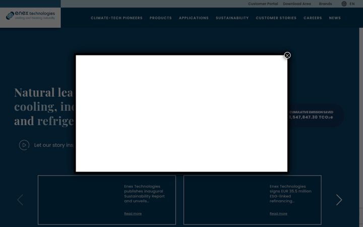 Screenshot of enextechnologies.com
