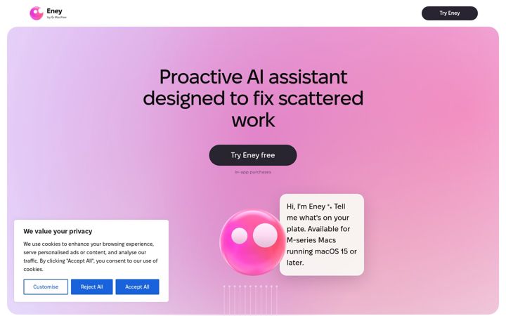 Screenshot of eney.ai